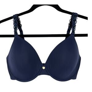 Natori T-shirt bra 732080 Pure Luxe underwire dark blue size 32DD 32E